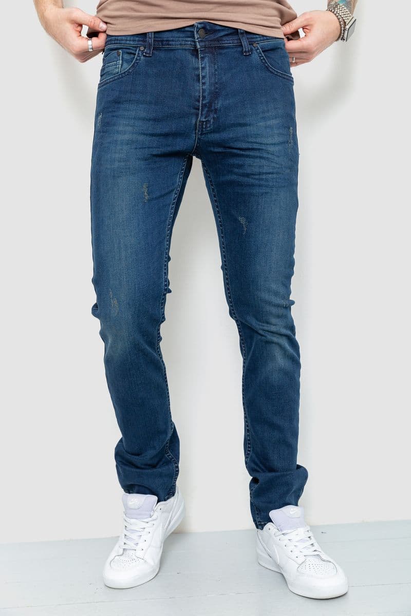 Джинси чоловічі, колір темно-синій, 157R6874-1 - зображення 1