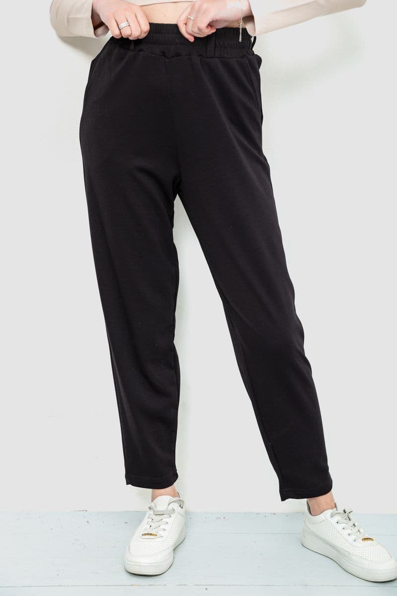 Штани жіночі MOM, колір чорний, 102R5246 - зображення 1