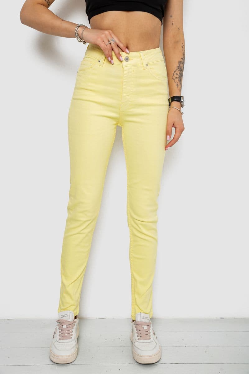 Джинси жіночі Slim Fit, колір жовтий, 182R1489S19 - зображення 1