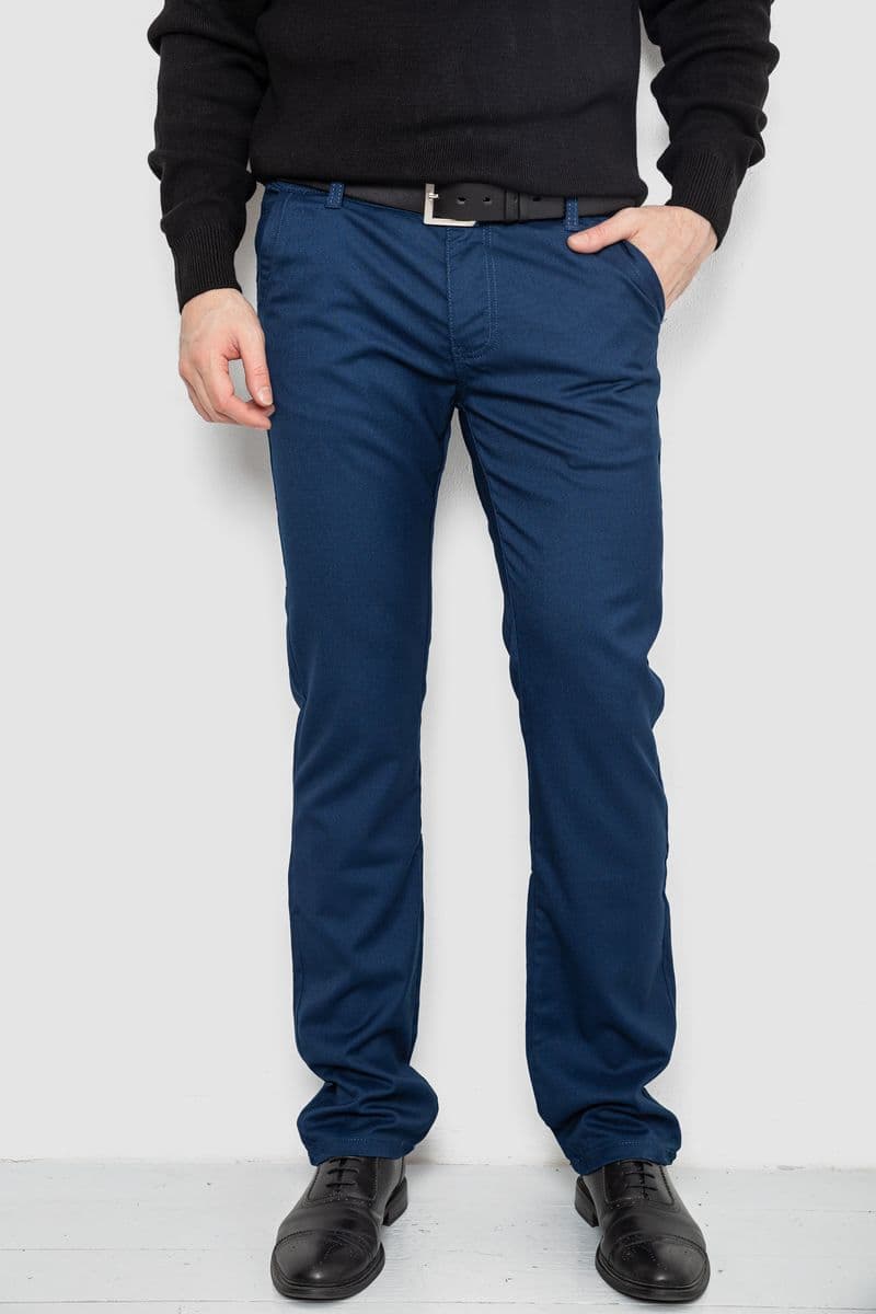 Штани чоловічі, колір синій, 244R4203B - зображення 1
