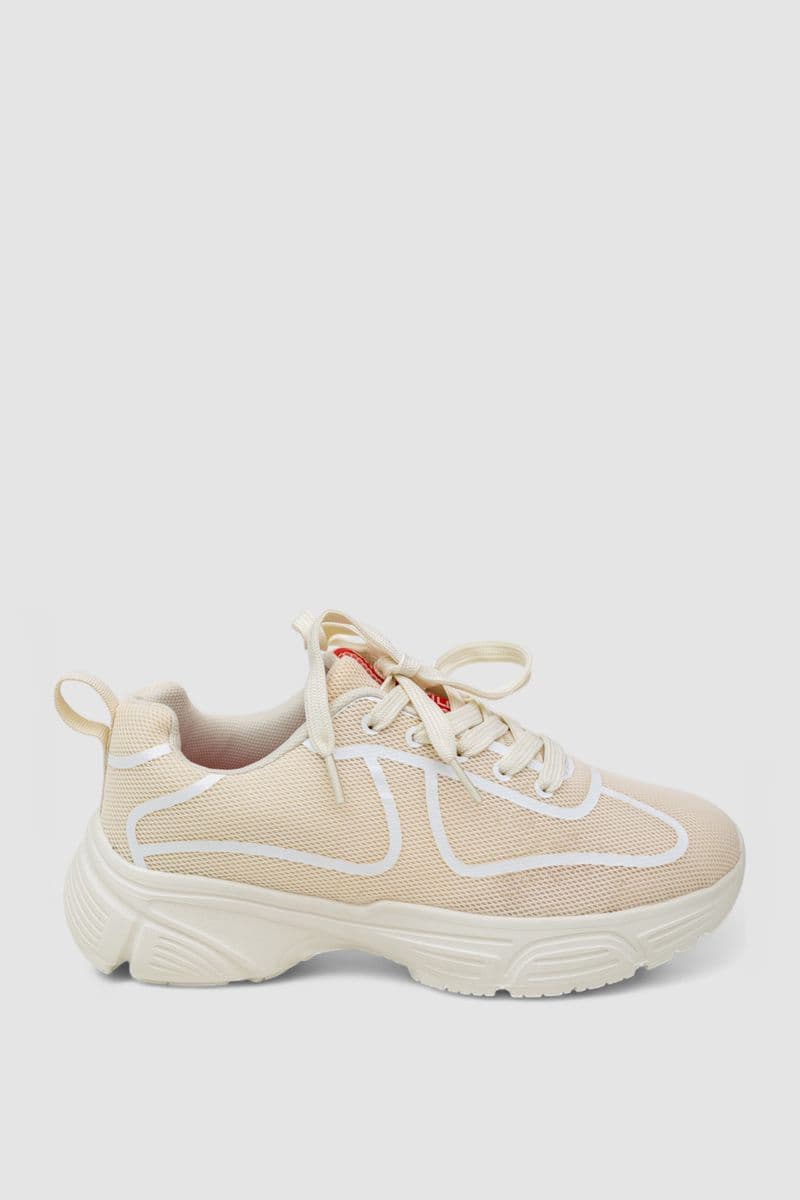 Кросівки жіночі, колір світло-бежевий, 248RCX418 - зображення 1