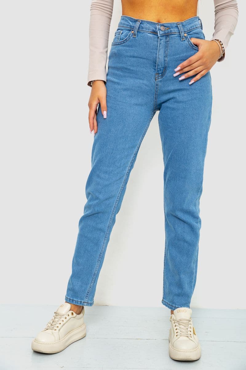 Джинси жіночі, колір синій, 244R163-449 - зображення 1