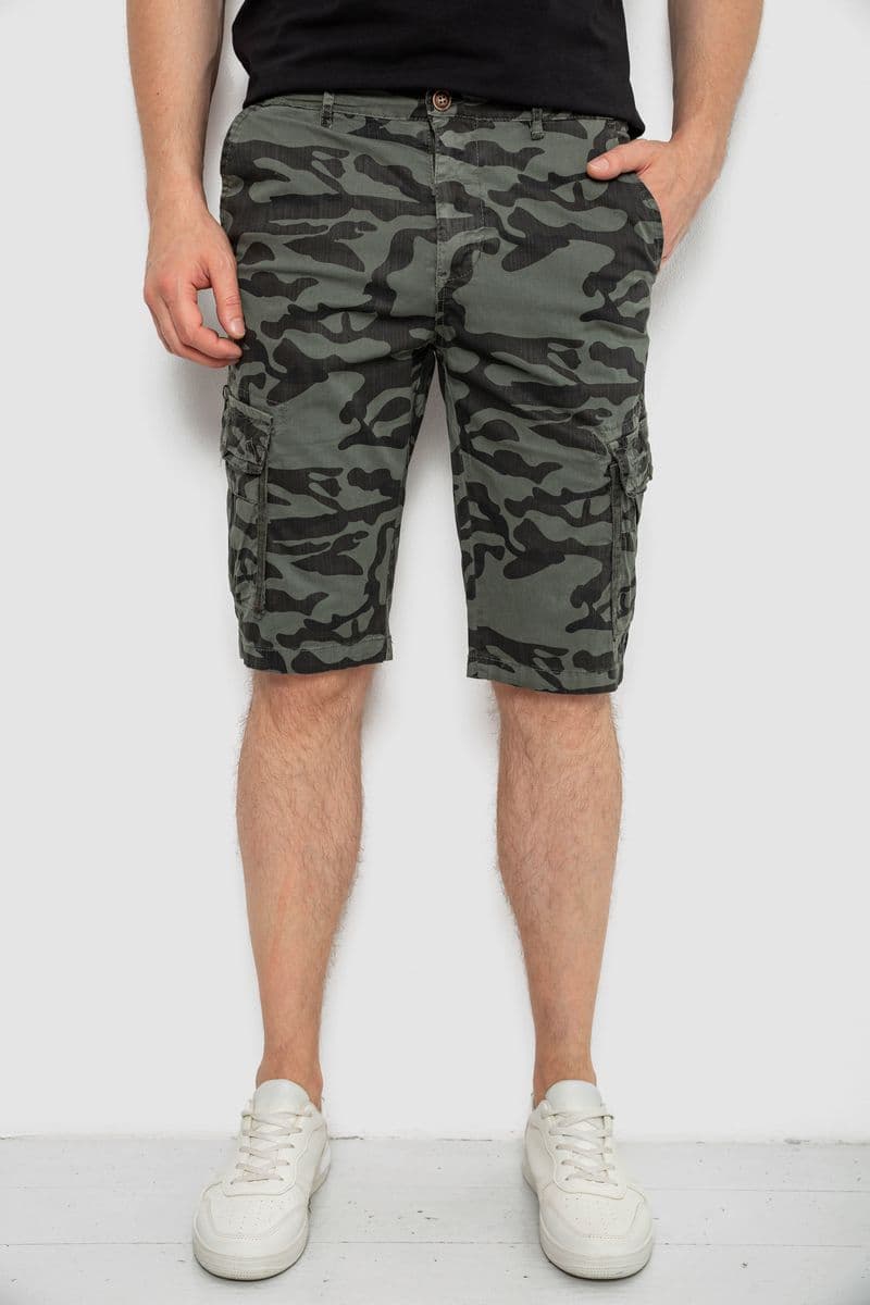 Шорти чоловічі мілітарі, колір хакі, 244R108-10 - зображення 1