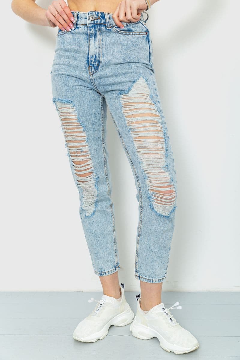 Джинси жіночі MOM, колір блакитний, 164R5570 - зображення 1