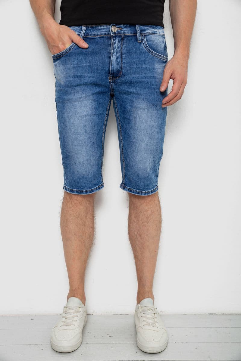 Шорти чоловічі джинсові, колір синій, 244RLS22-0212X - зображення 1