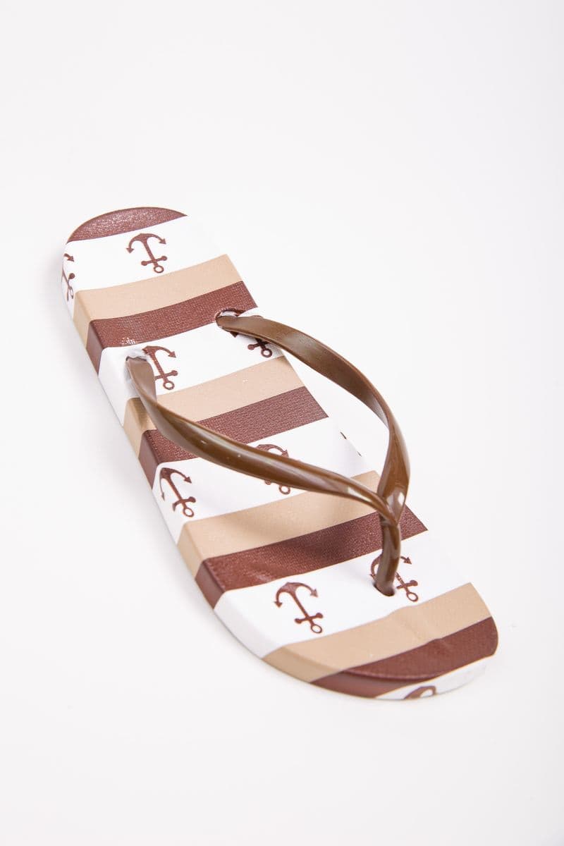 Жіночі пляжні в'єтнамки, коричневого кольору, 190RY-2 - зображення 1