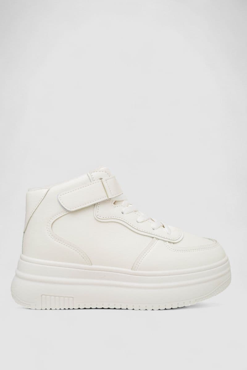 Кросівки жіночі зимові на хутрі, колір білий, 248RAM03 - зображення 1