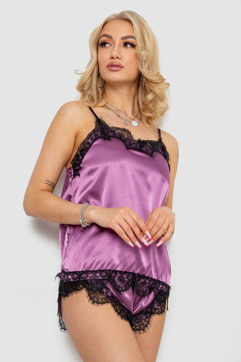 Піжама жіноча, колір фіолетовий, 238R57408 - зображення 1