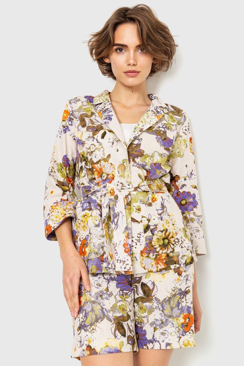 Костюм жіночий, колір сіро-фіолетовий, 115R0451 - зображення 1