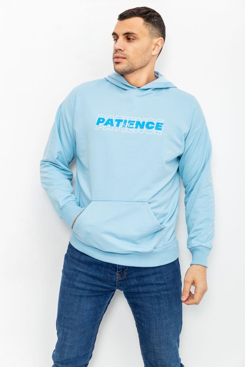 Худі чоловічий, колір блакитний, 131R153141 - зображення 1