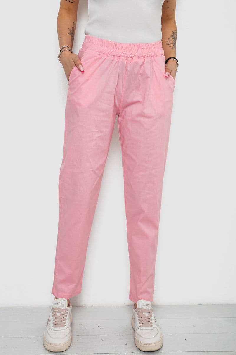 Штани жіночі, колір рожевий, 238R316 - зображення 1