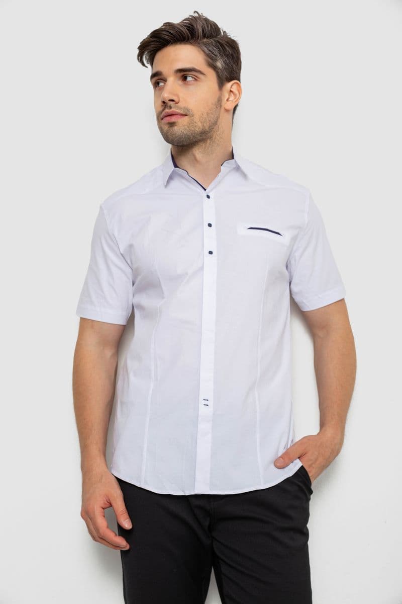 Сорочка чоловіча, колір білий, 214R7113 - зображення 1