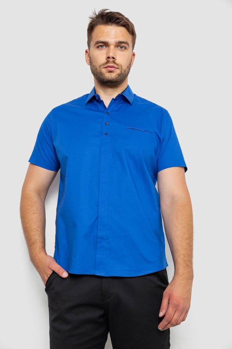 Сорочка чоловіча, колір електрик, 214R7326-1 - зображення 1