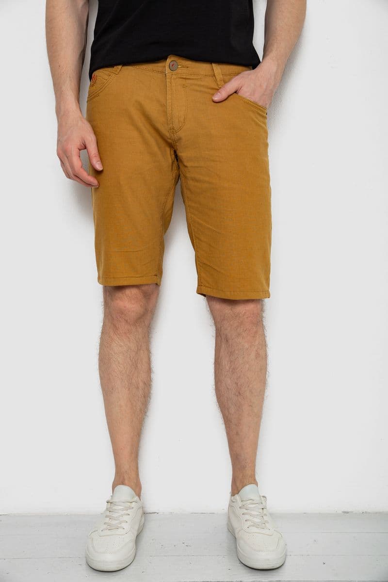 Шорти чоловічі, колір темно-гірчичний, 238R2489 - зображення 1