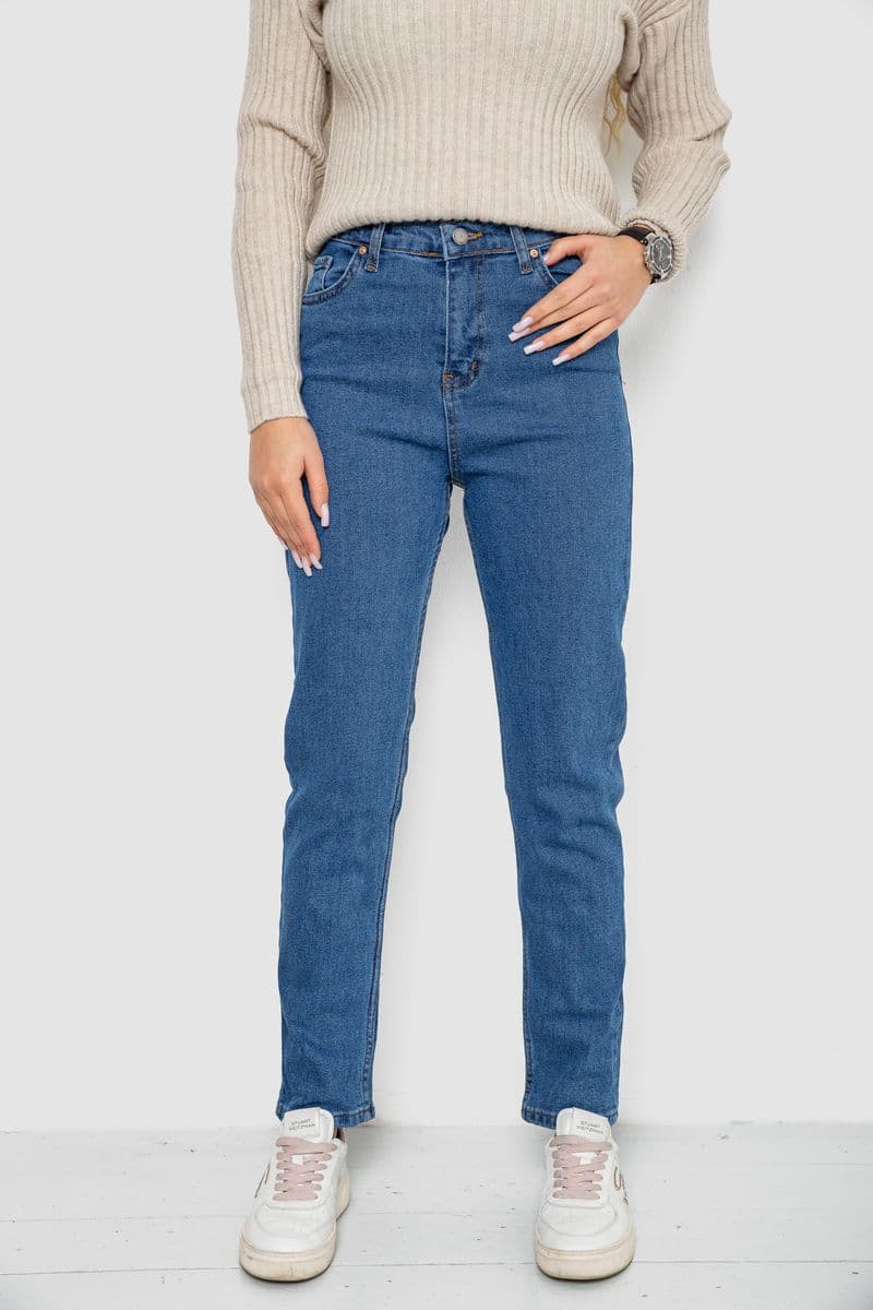 Джинси жіночі, колір темно-синій, 244R163-449 - зображення 1