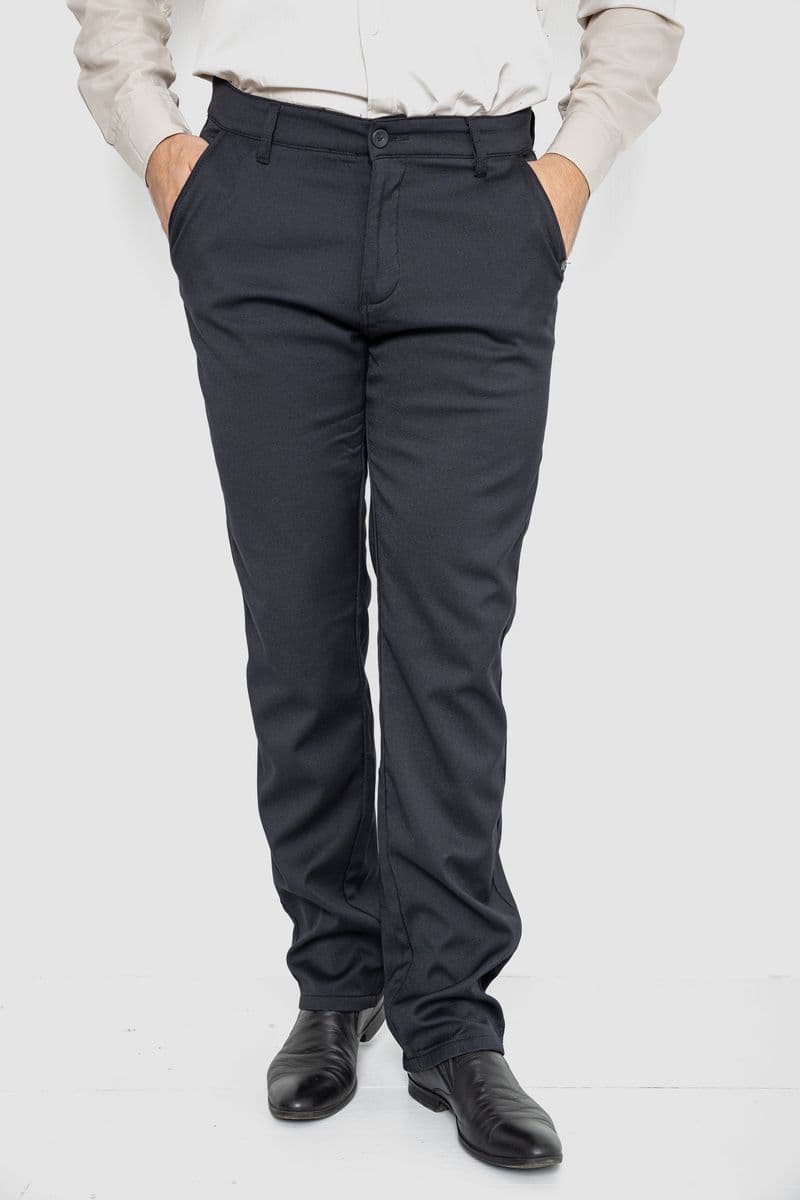 Штани чоловічі класичні, колір чорний, 244RFH307-1 - зображення 1