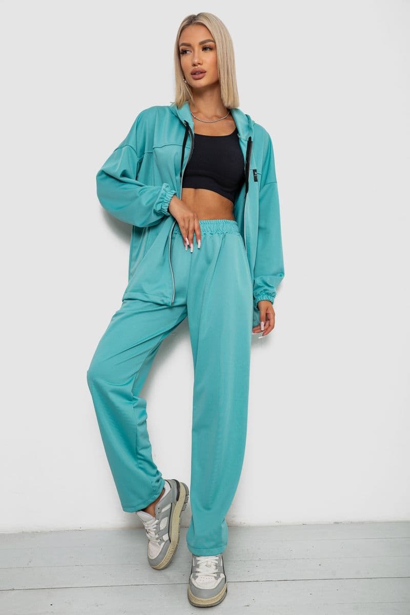 Спортивний костюм жіночий, колір бірюзовий, 238R114-2 - зображення 1