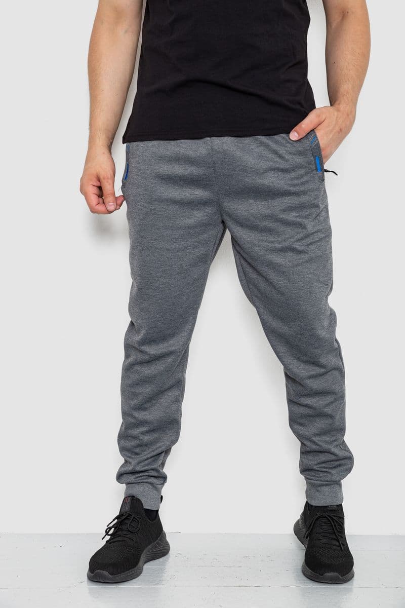 Спорт штани чоловічі, колір сірий, 244R41621 - зображення 1