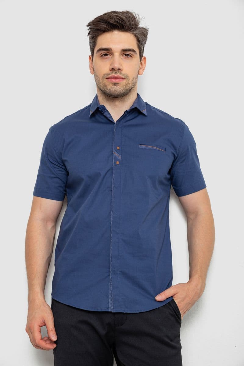 Сорочка чоловіча, колір синій, 214R7007 - зображення 1