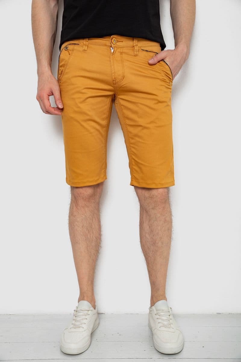 Шорти чоловічі, колір гірчичний, 238R2470 - зображення 1