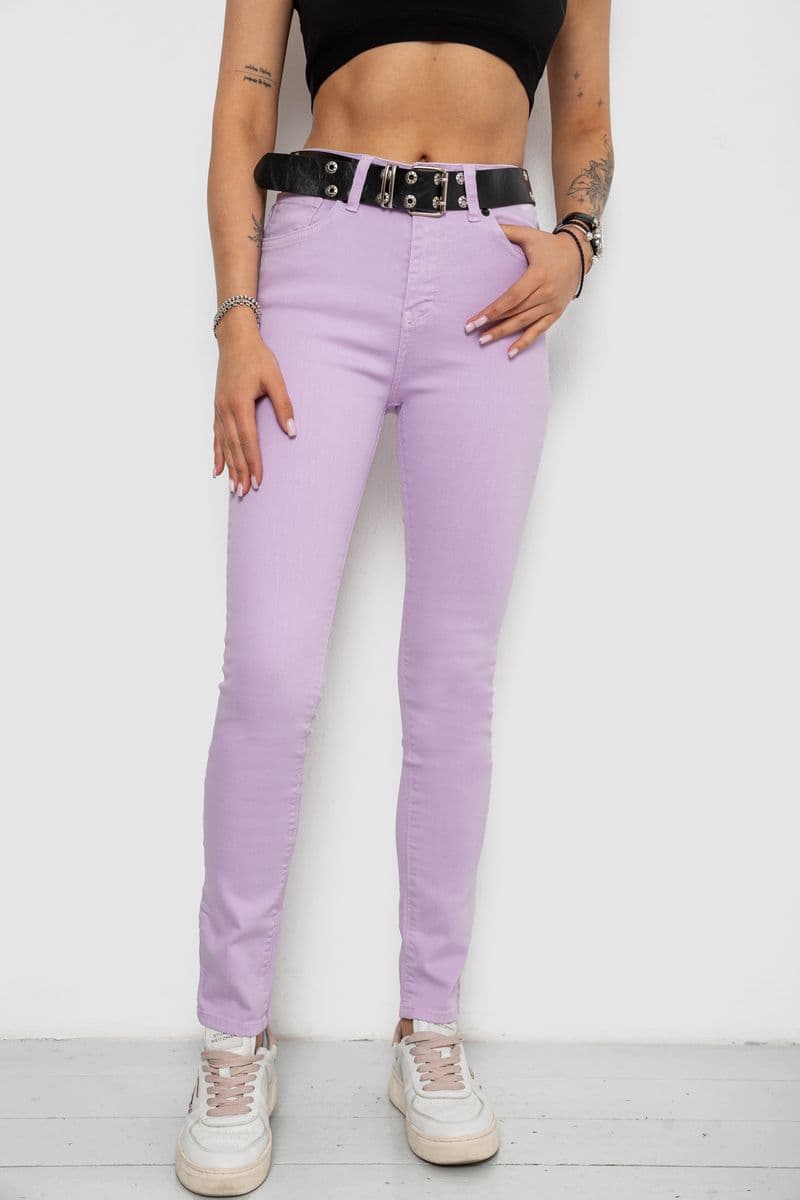 Джинси жіночі Skinny Американки, колір бузковий, 182R00223 - зображення 1