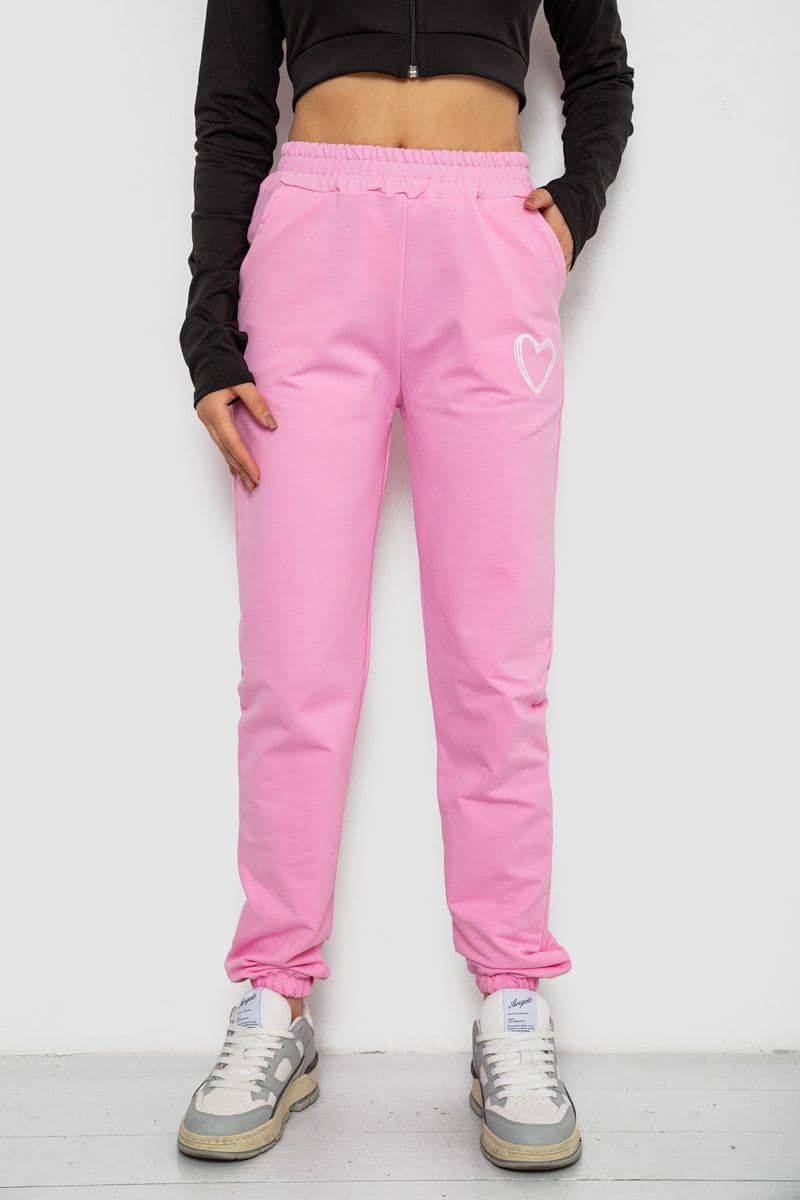 Спортивні штани жіночі, колір рожевий, 238R324 - зображення 1