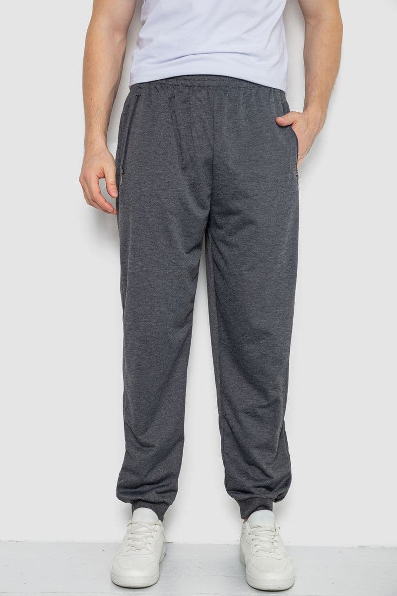 Спортивні штани чоловічі, колір темно-сірий, 244R4777 - зображення 1