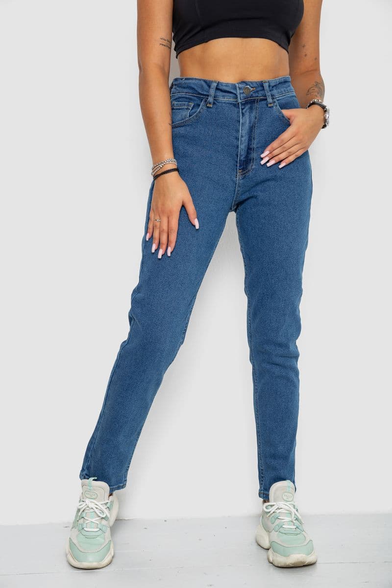 Джинси жіночі MOM, колір синій, 244R1429 - зображення 1