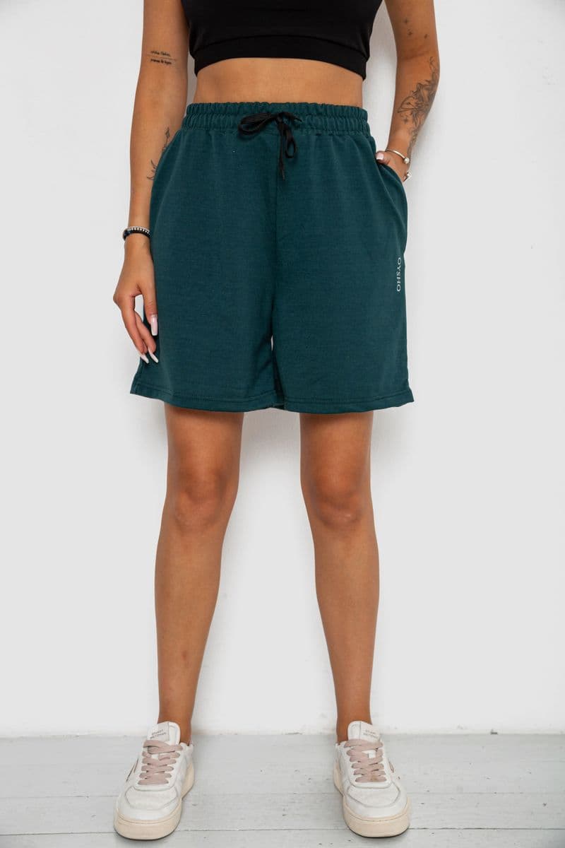 Шорти жіночі з принтом, колір зелений, 238R130 - зображення 1