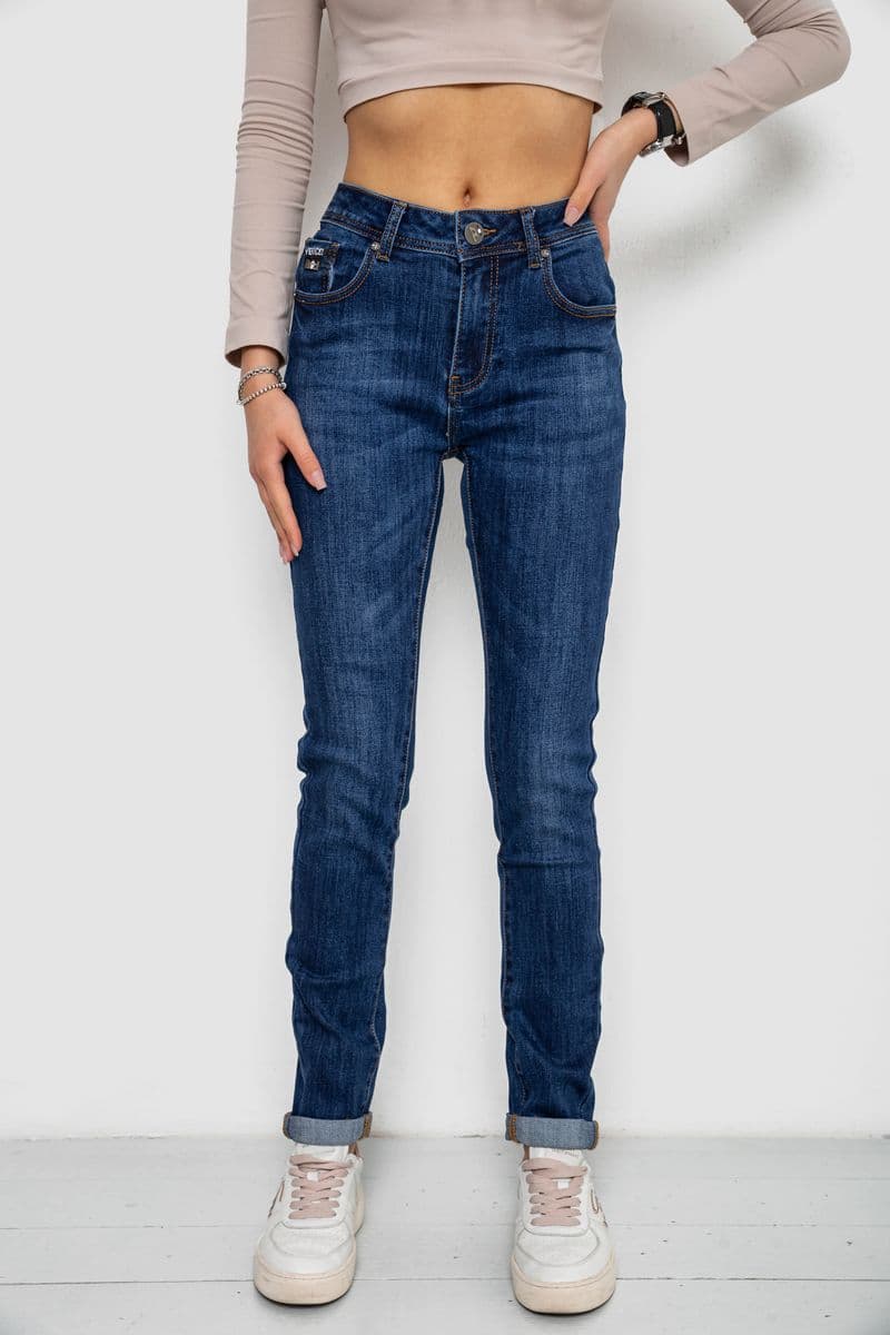 Джинси жіночі, колір синій, 238RVE908 - зображення 1