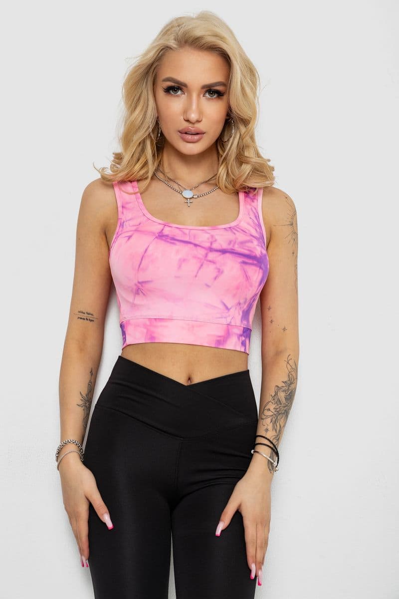 Майка-топ, колір рожево-бузковий, 238R58264 - зображення 1