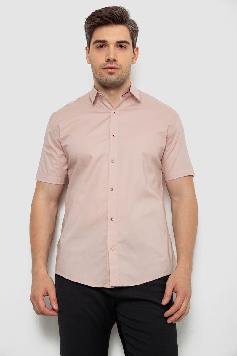 Сорочка чоловіча, колір бежевий, 214R7327 - зображення 1