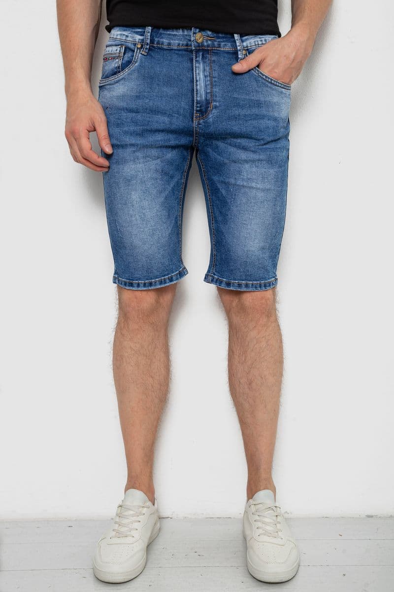 Шорти чоловічі джинсові, колір синій, 244RLS22-0214X - зображення 1