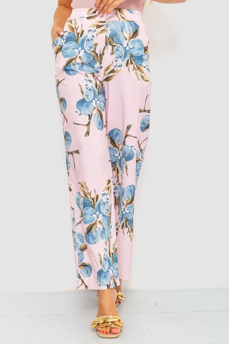 Штани жіночі, колір рожевий, 172R073 - зображення 1