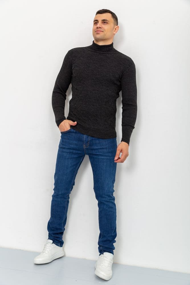 Светр-гольф чоловічий, колір грифельний, 161R892 - зображення 1