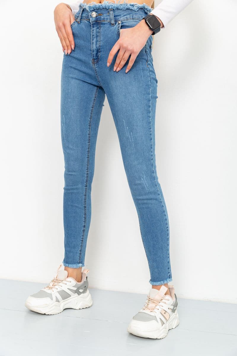 Джинси жіночі, колір синій, 164R5514 - зображення 1