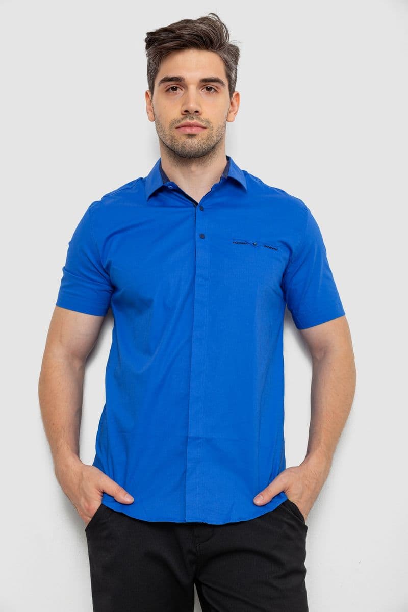 Сорочка чоловіча класична, колір електрик, 214R7116-1 - зображення 1