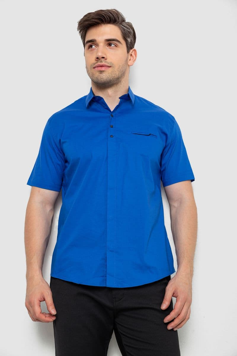 Сорочка чоловіча, колір електрик, 214R7326 - зображення 1