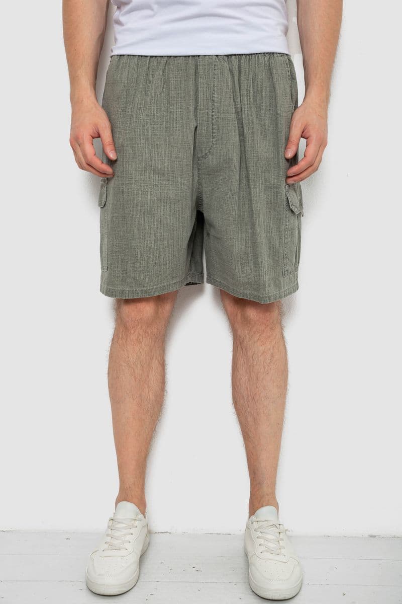 Шорти чоловічі, колір оливковий, 244RB8 - зображення 1