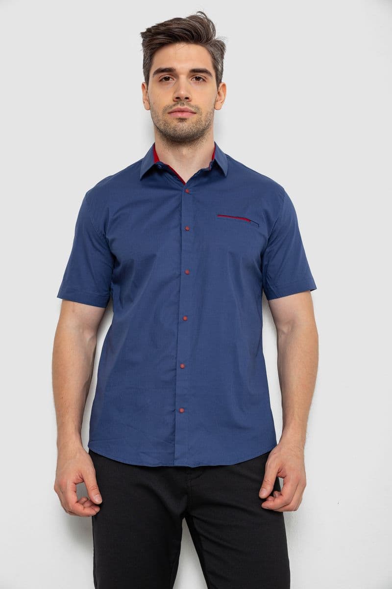 Сорочка чоловіча, колір синій, 214R7112 - зображення 1