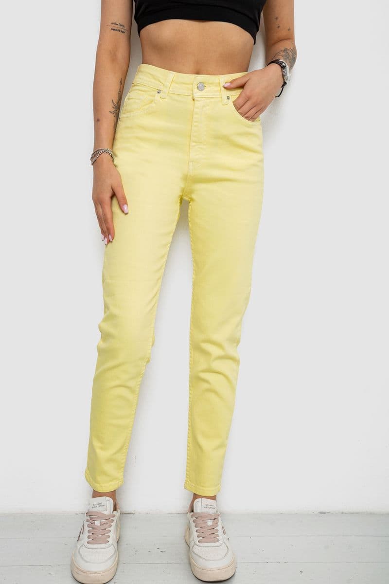 Джинси жіночі, колір жовтий, 182R1450 - зображення 1