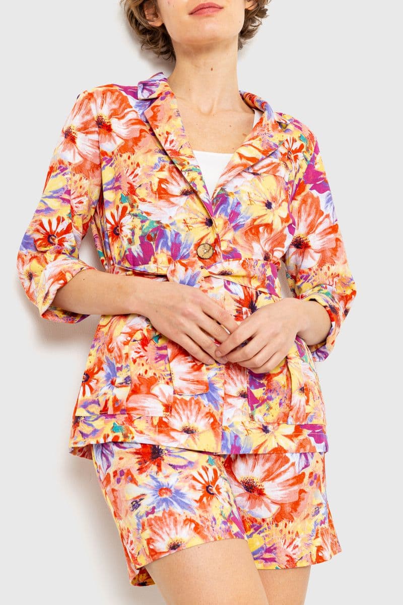 Костюм жіночий, колір кораловий, 115R0451 - зображення 1