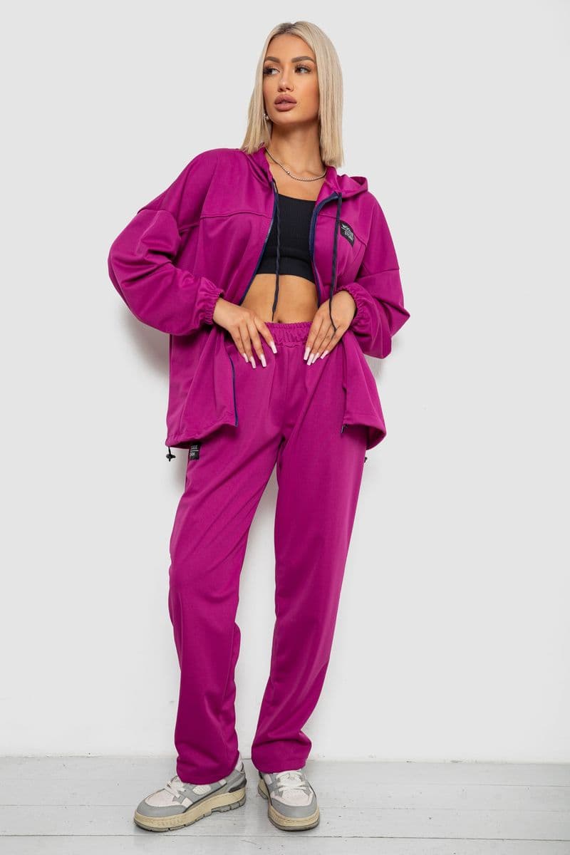 Спортивний костюм жіночий, колір фуксія, 238R114-3 - зображення 1