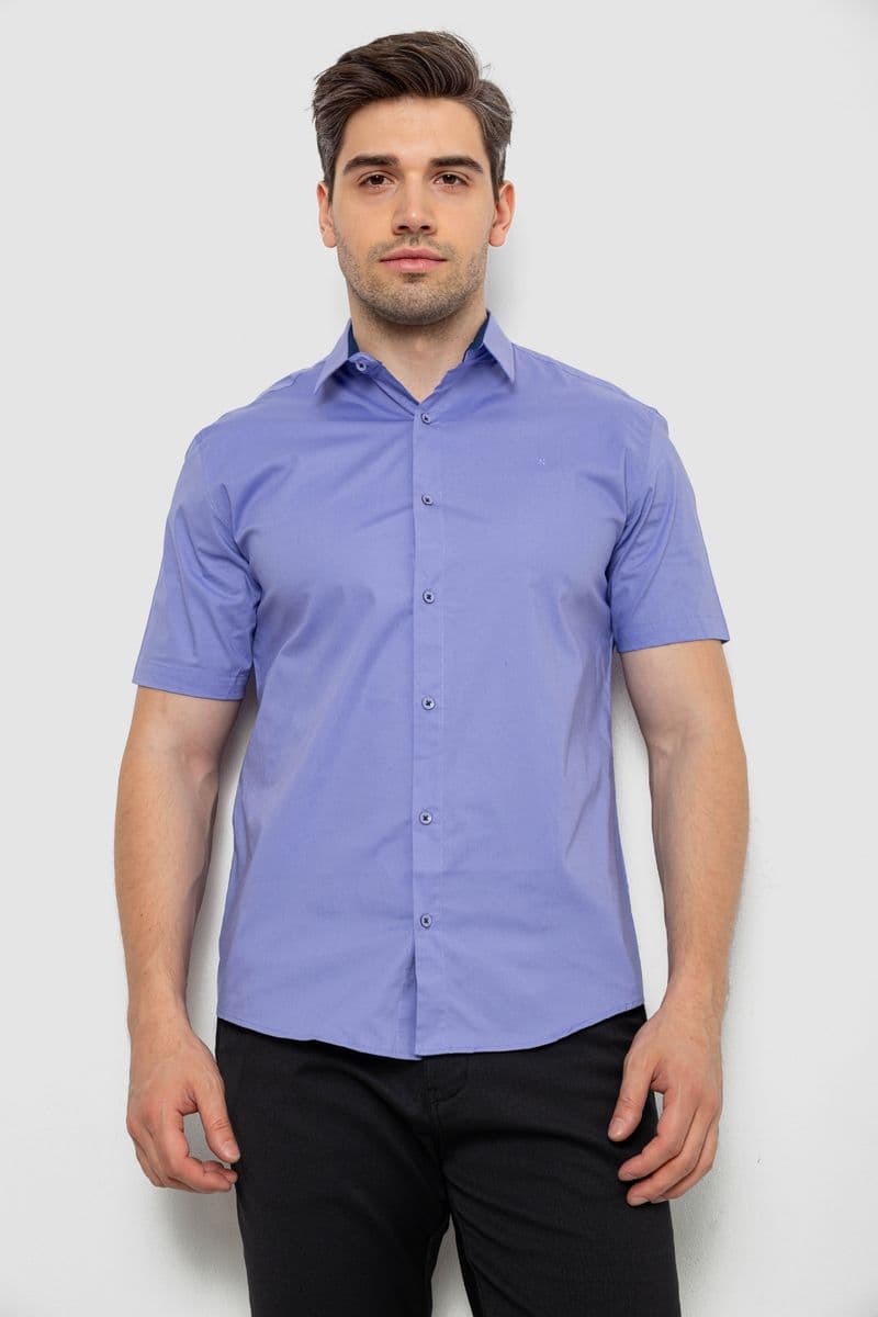 Сорочка чоловіча, колір бузковий, 214R7327 - зображення 1