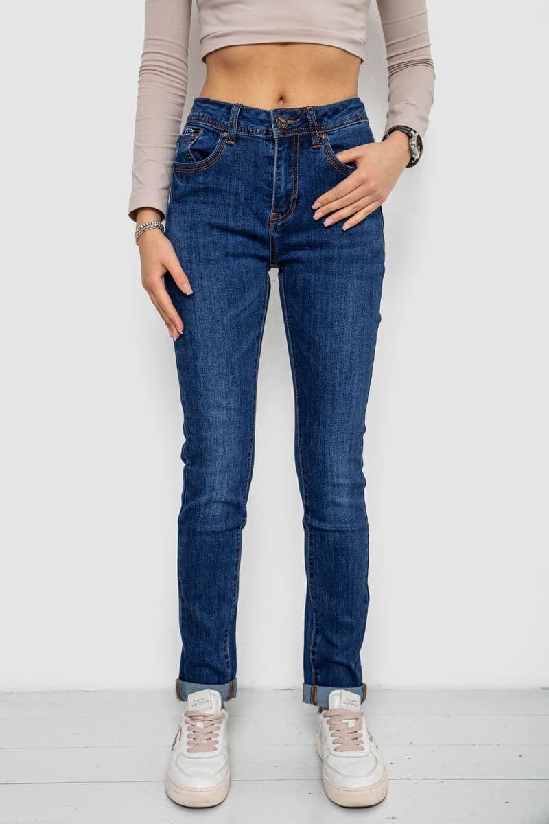 Джинси жіночі, колір синій, 238RVE902 - зображення 1