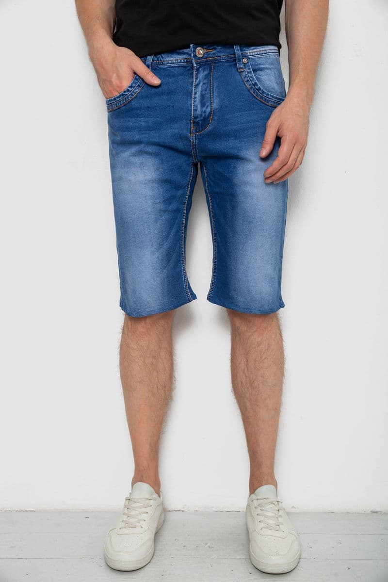 Шорти чоловічі джинсові, колір синій, 244RK7137 - зображення 1