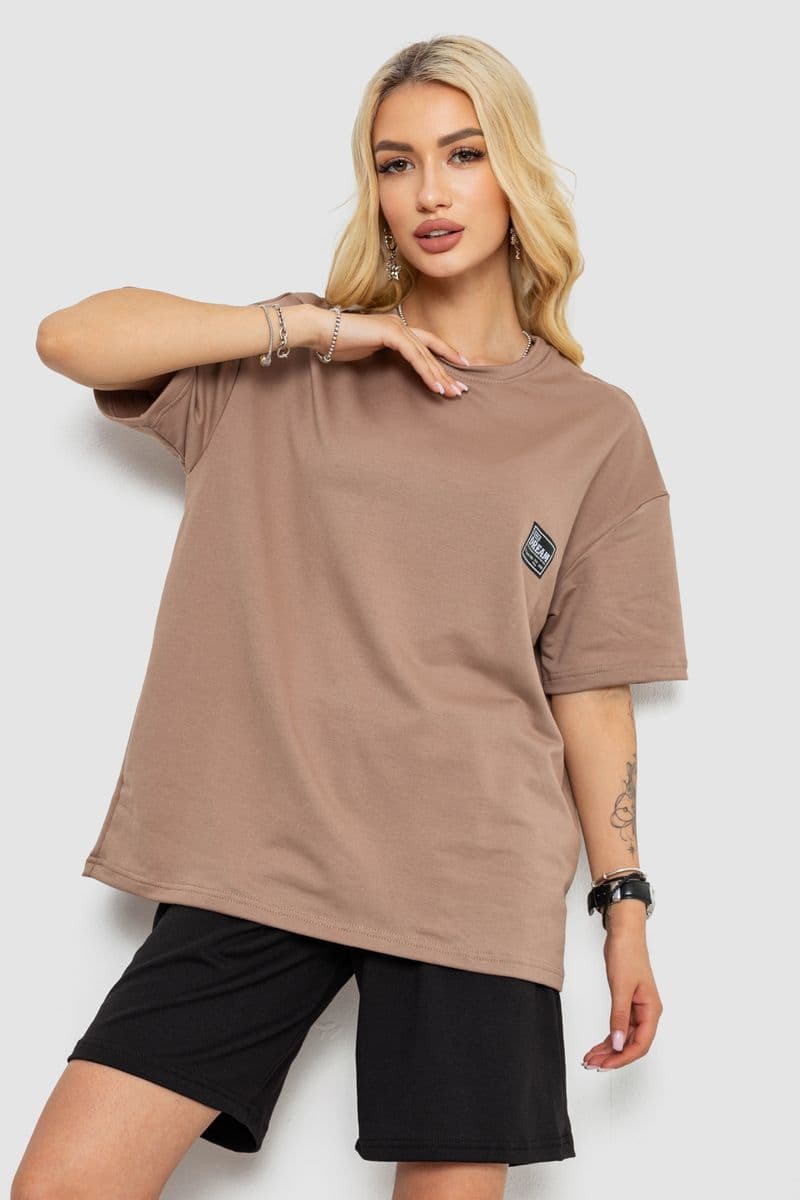 Костюм жіночий повсякденний, колір світло-коричневий, 241R5004-1 - зображення 1