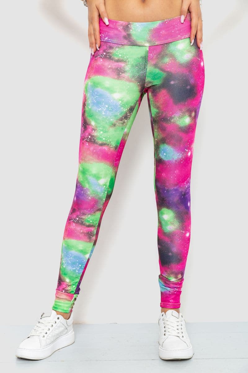 Лосини, колір рожево-салатовий, 172R3109-2 - зображення 1