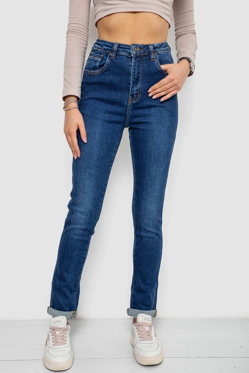 Джинси жіночі стрейч, колір синій, 238R7026 - зображення 1