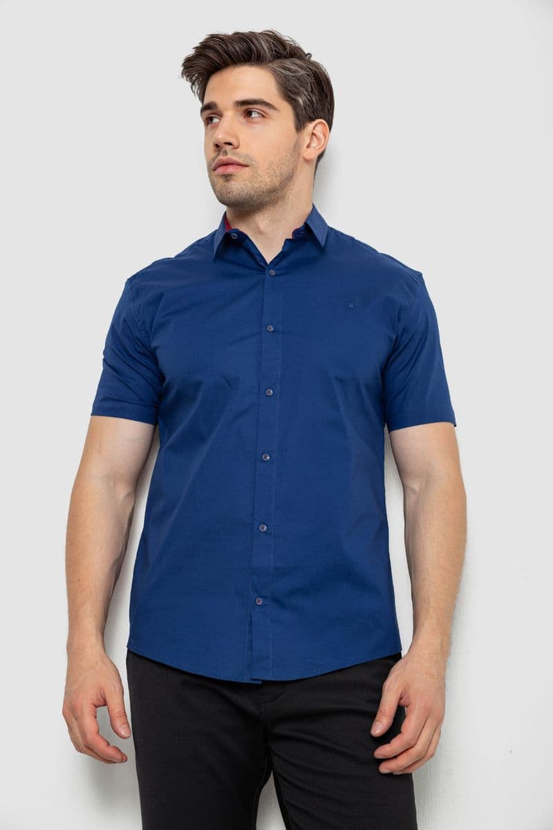 Сорочка чоловіча, колір синій, 214R7327 - зображення 1